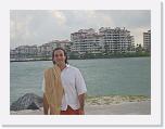 Nick with Fisher Island in the background *  * 600 x 450 * (108KB)